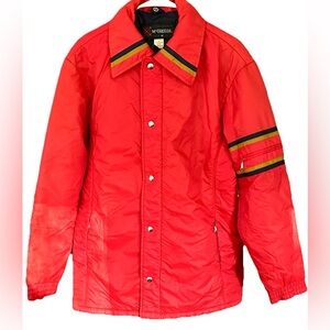 ✨ Vintage‎ McGregor Orange Nylon Windbreaker Jacket 70s Retro Sport Streetwear M